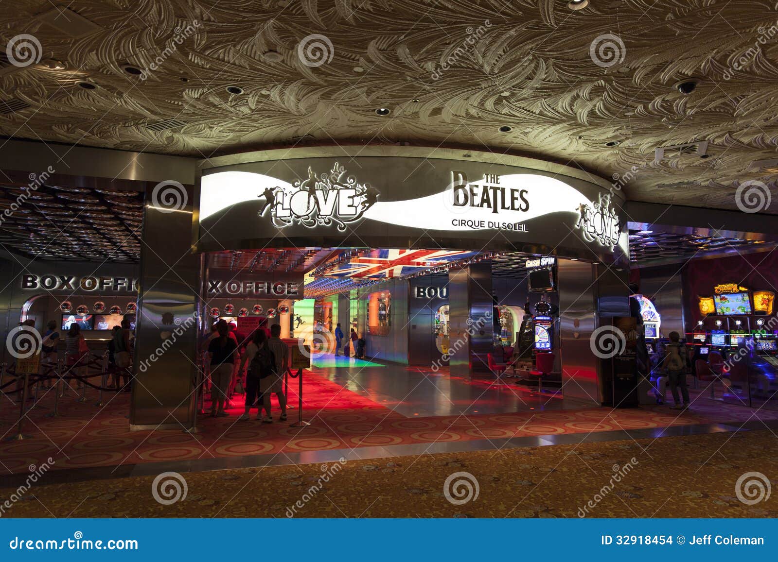 Beatles Love Show Entrance At The Mirage In Las Vegas Nv On Aug