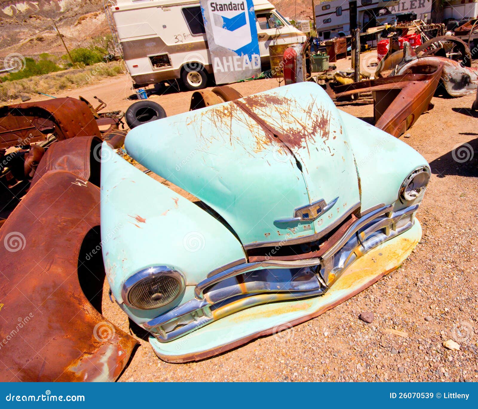 Beatty Nevada Junkyard editorial stock image. Image of national 26070539