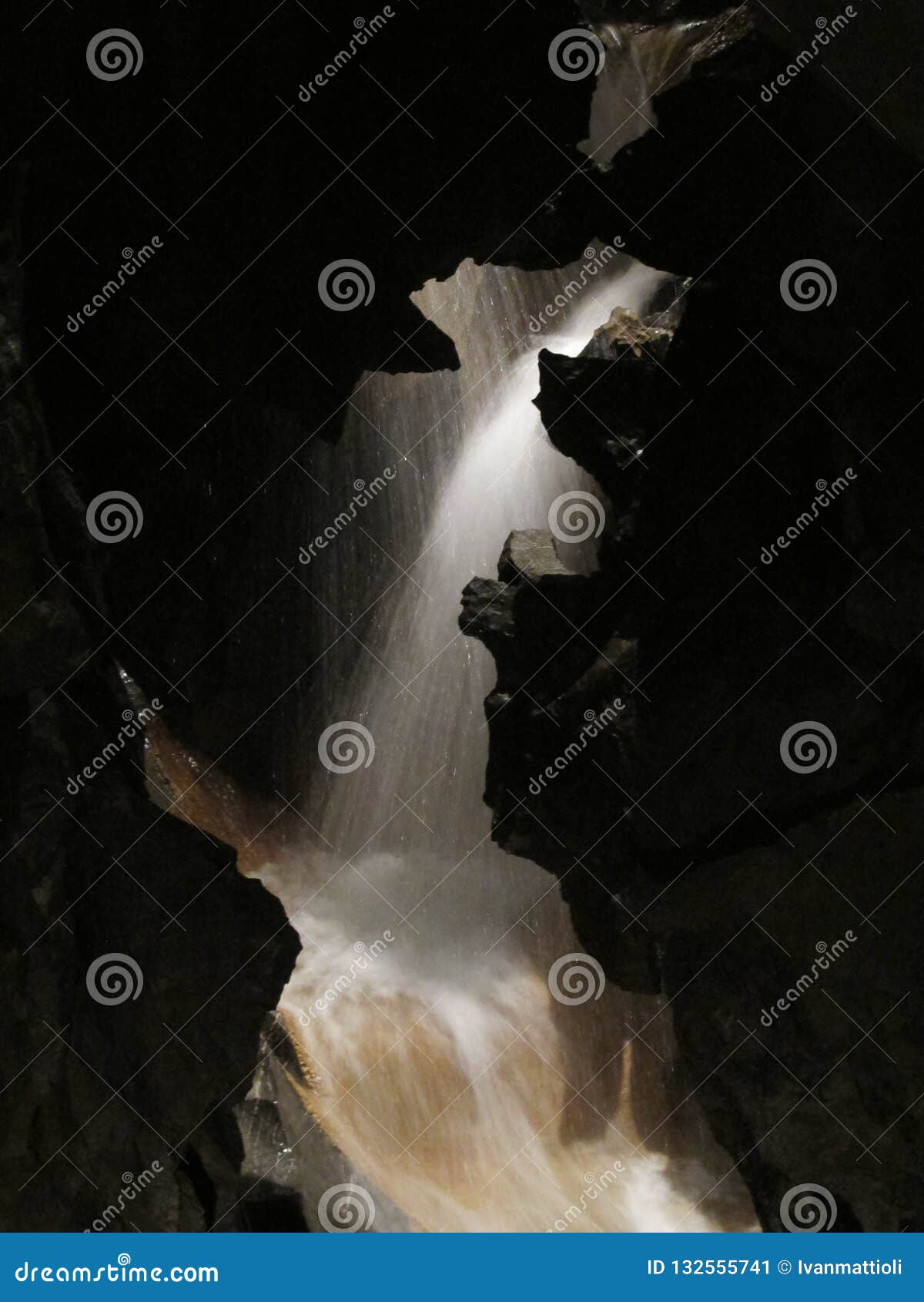 underground waterfall in a cave beatushÃÂ¶hle