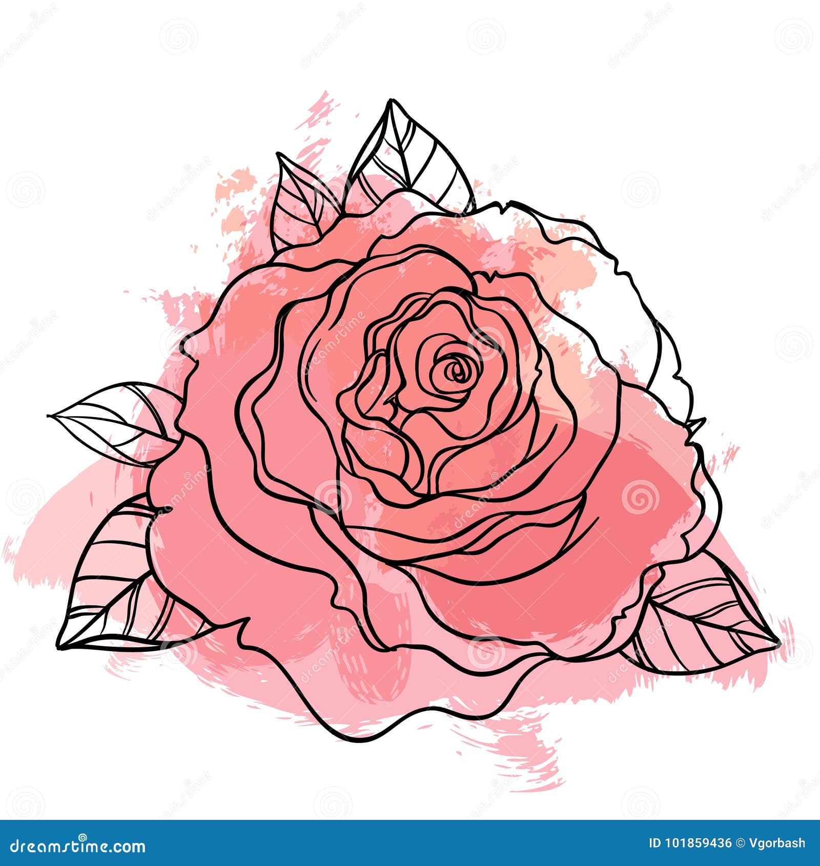 Bouquet De Rose Dessin