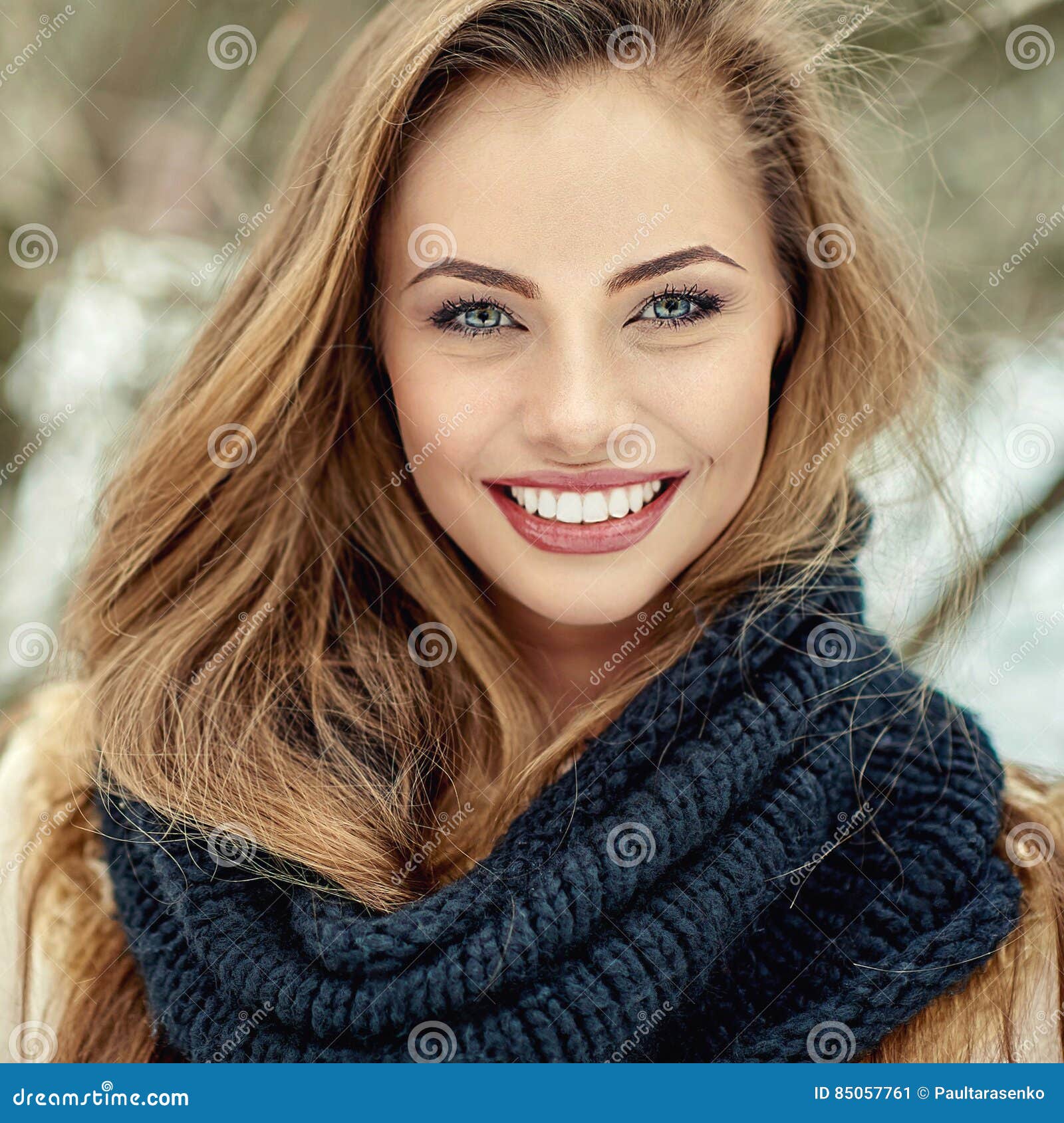 Beautifil Smiling Girl - Close Up Stock Image - Image of young, model ...