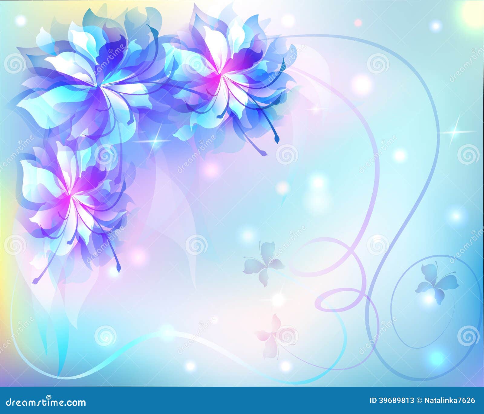 Floral Flowers Light Effect Purple Abstract Nature Powerpoint Background  For Free Download - Slidesdocs