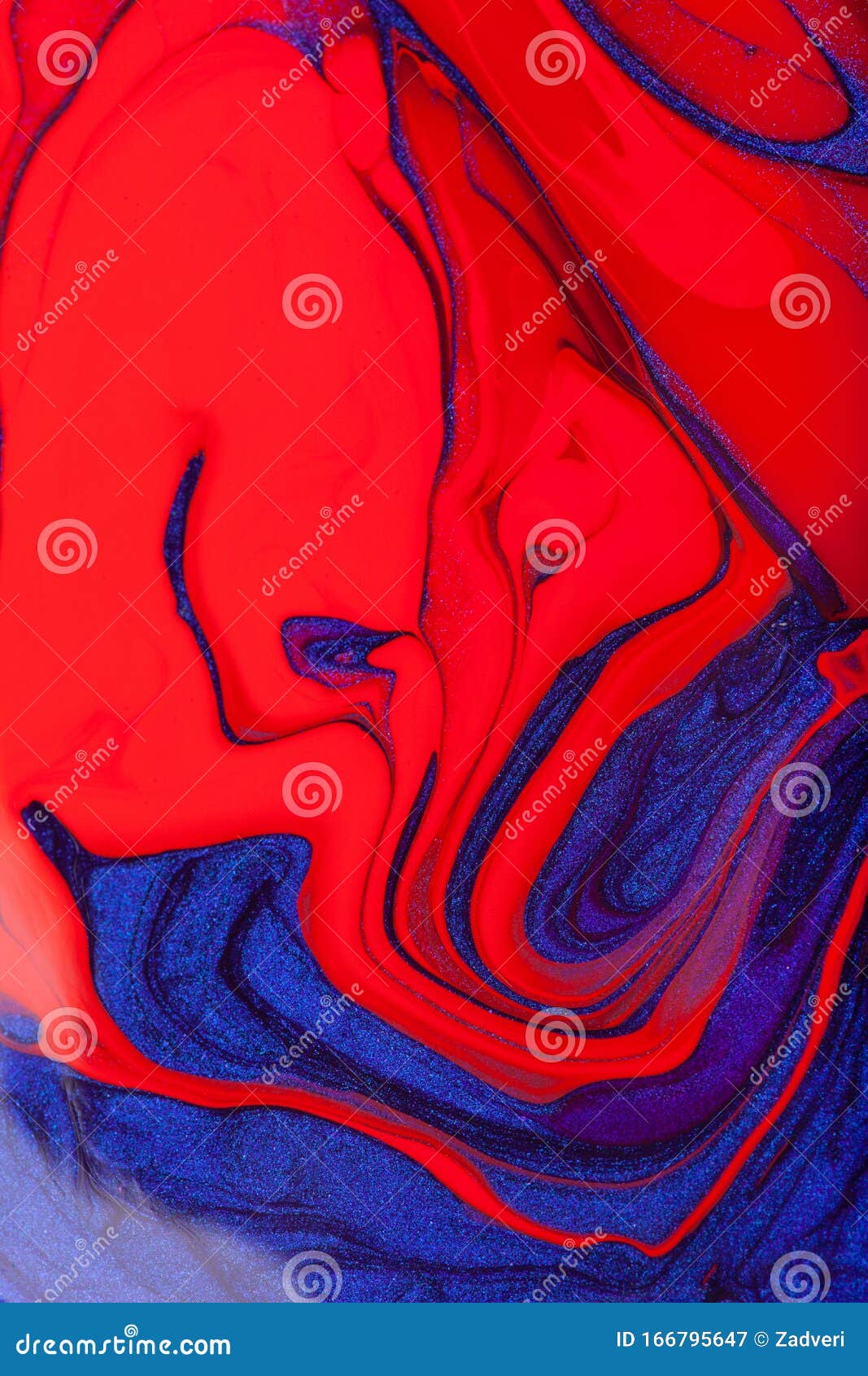 Beautiful Abstract Bright Redblue Background with Streaks and Stains