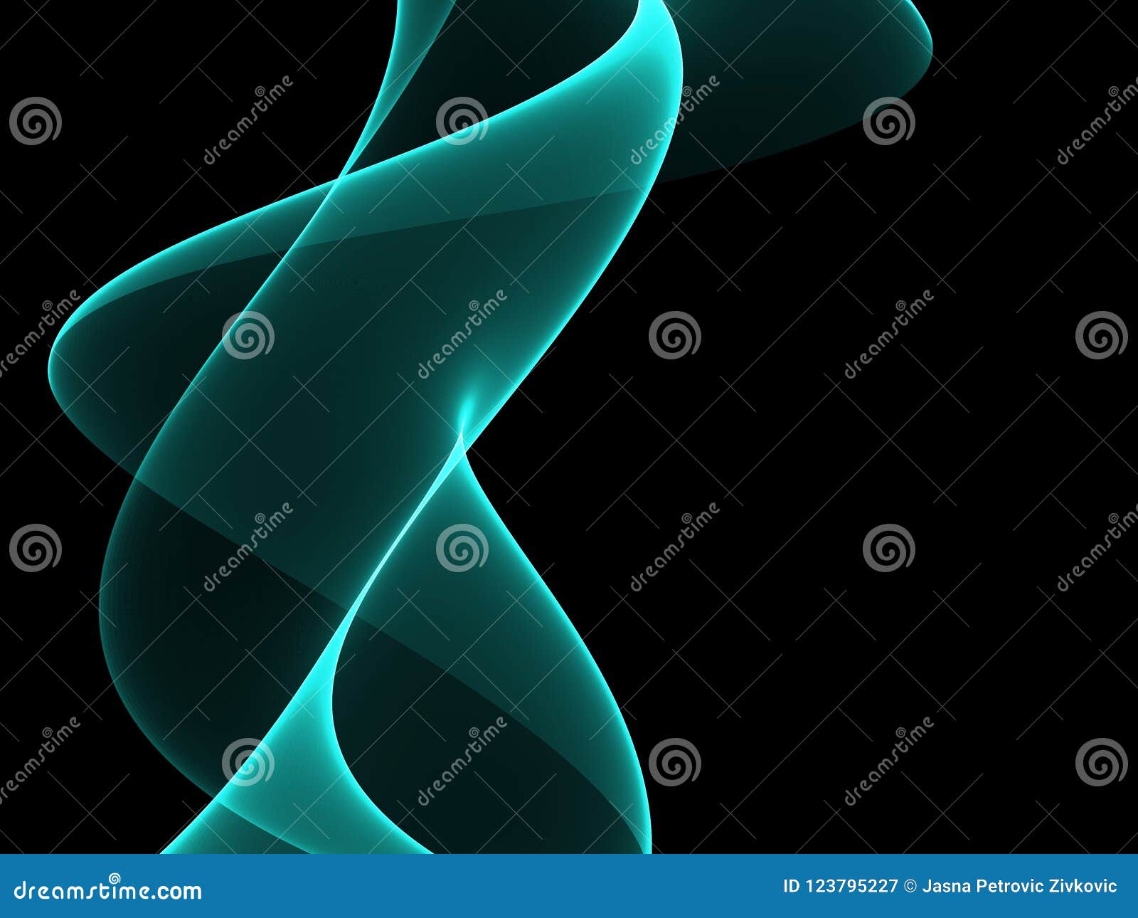 Abstract Green Elegant Wave Design Stock Illustration - Illustration of