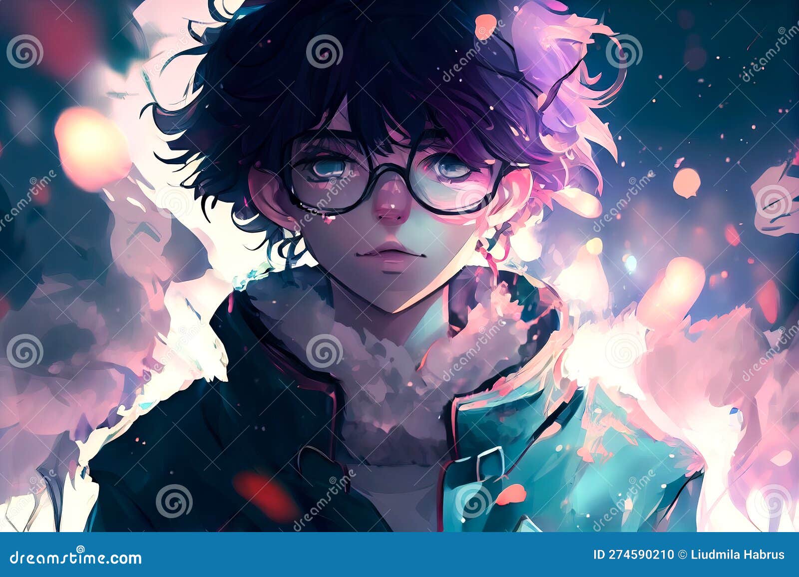 Premium AI Image | Anime character with a hat and a top hat on generative ai