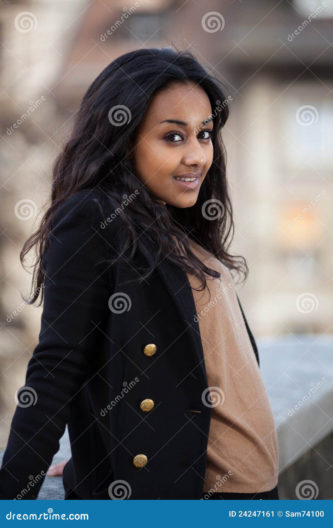 Beautiful African American Teenage Girl Stock Image