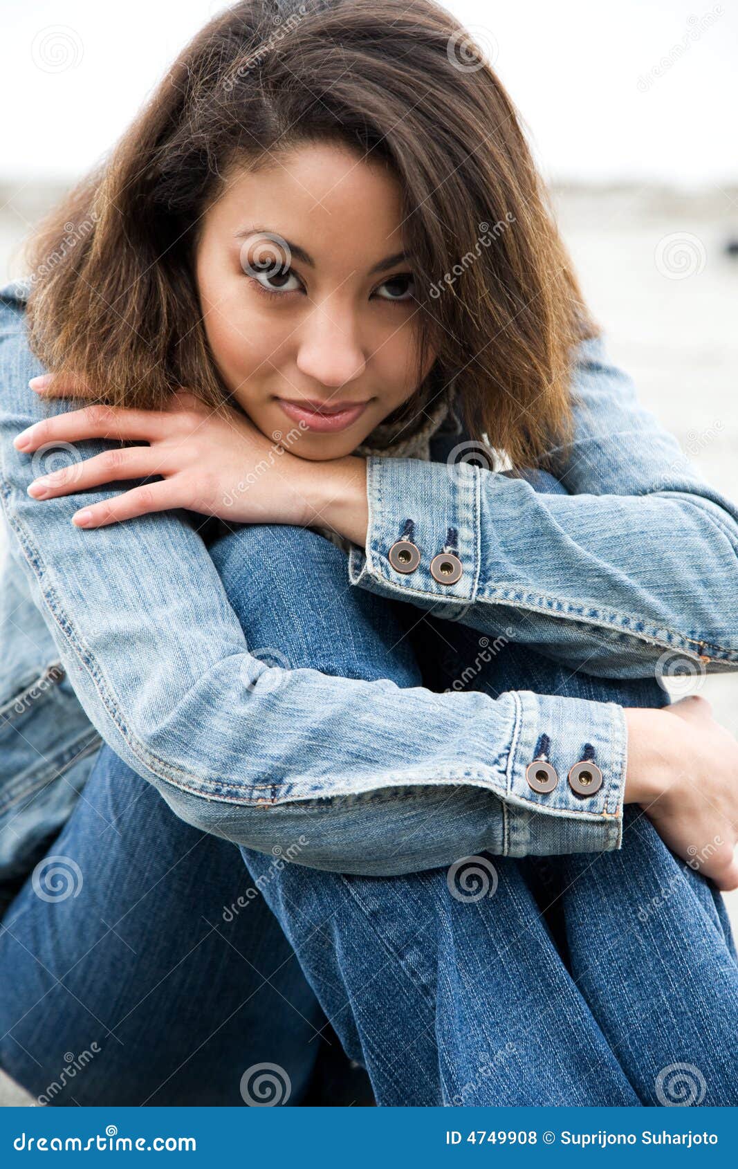 Beautiful African American Woman Stock Photo - Image of fashion, model ...