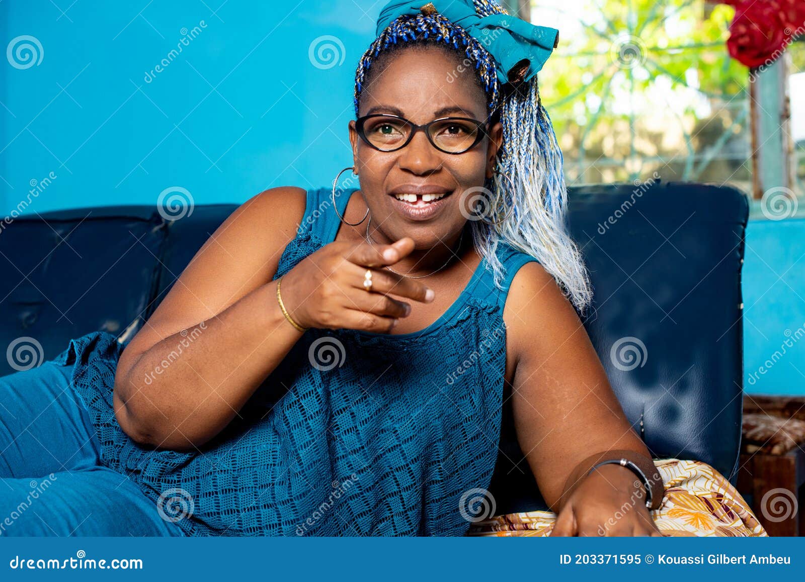 Portrait Of A Beautiful Happy African Mature Woman Stock Image Image 