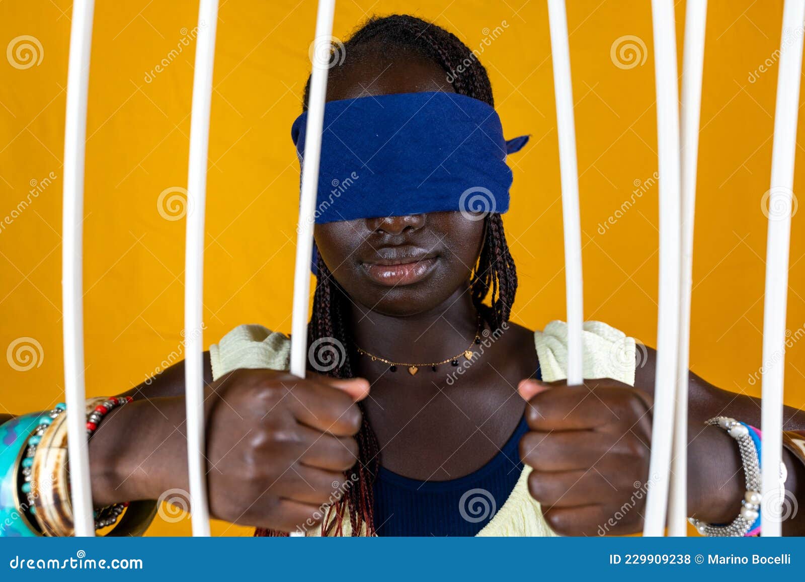 young African woman prisoner with blindfolded eyes-close up, Stock Footage  ft. african & black - Envato Elements