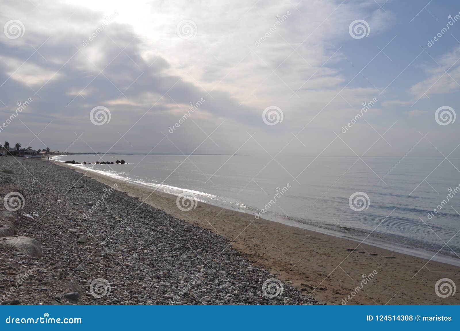 the beautiful agios ermogenis beach limassol in cyprus