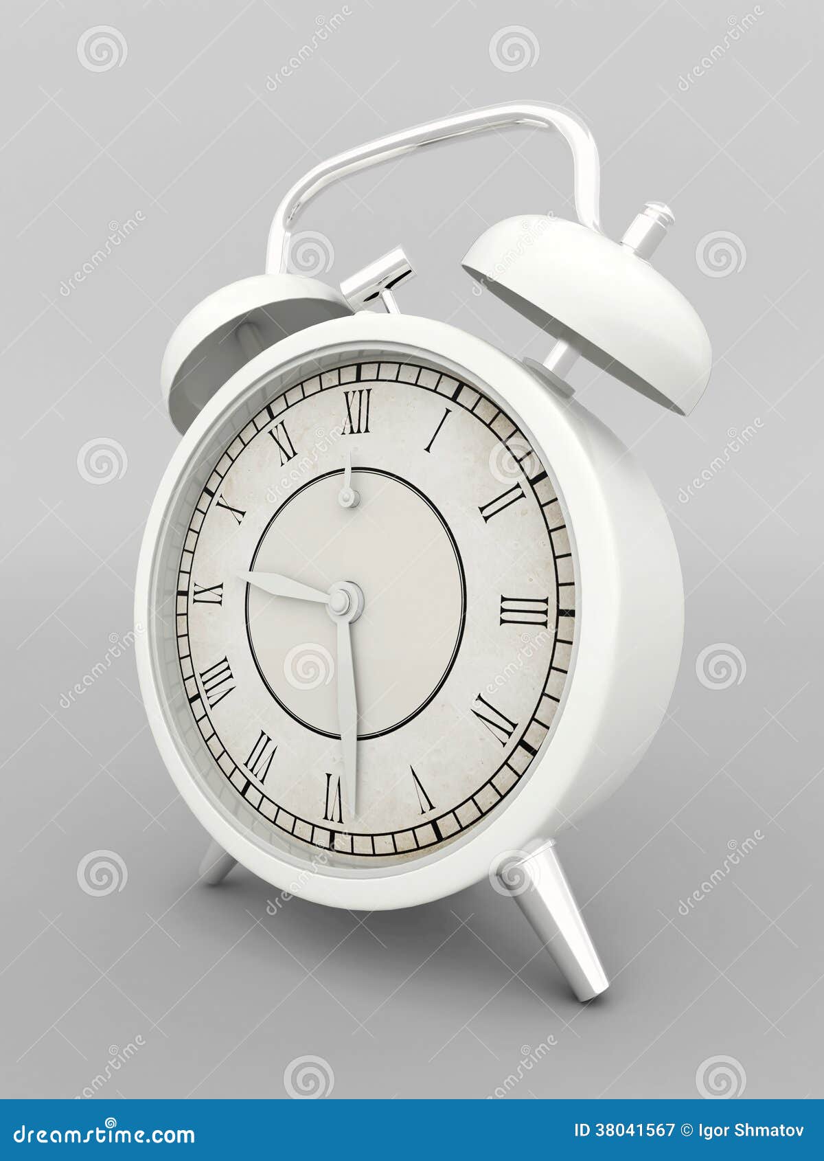 Beautiful alarm clock stock illustration. Illustration of wake 38041567