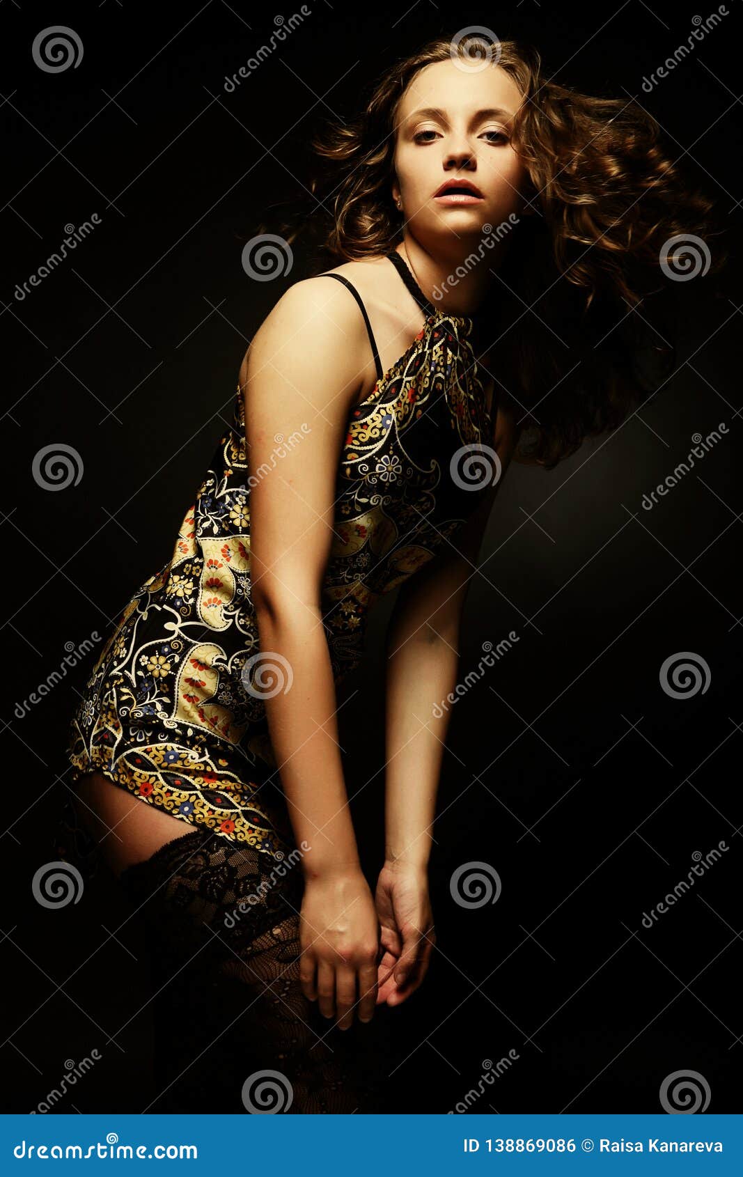 Beautiful Alluring Young Woman Stock Photo Image of corset