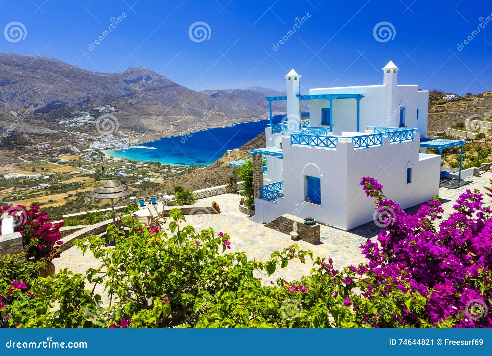 beautiful amorgos island, cyclades,greece.