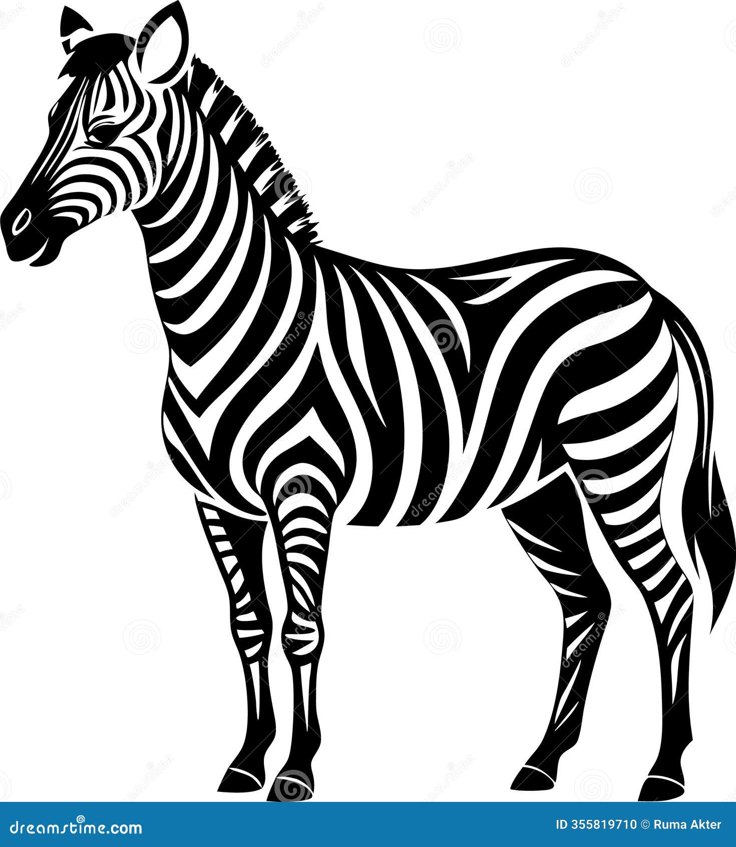 beautiful animal zebra  artwork 