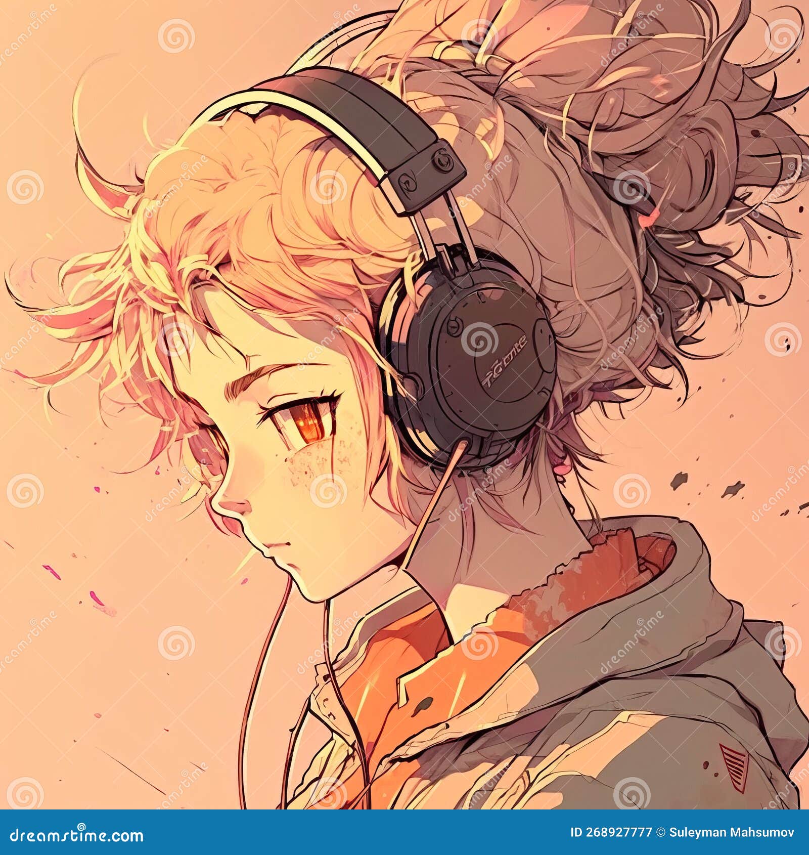 Anime Girl Listening To Music Stock Illustrations – 23 Anime Girl Listening  To Music Stock Illustrations, Vectors & Clipart - Dreamstime