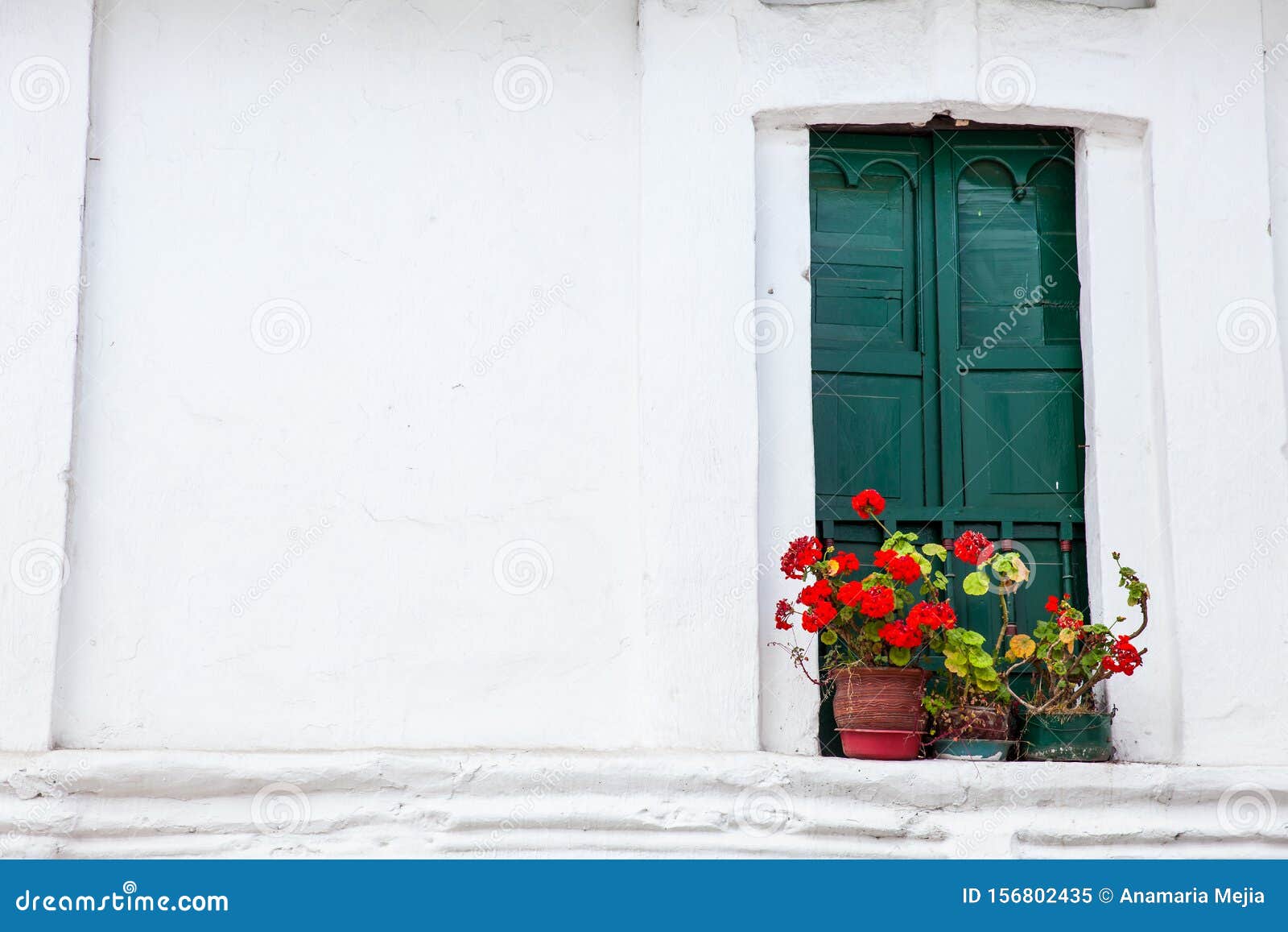 the beautiful antique houses of the small town of mongui in colombia