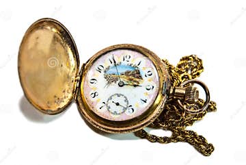 Beautiful Antique Pocket Watch Stock Photo - Image of gold ...