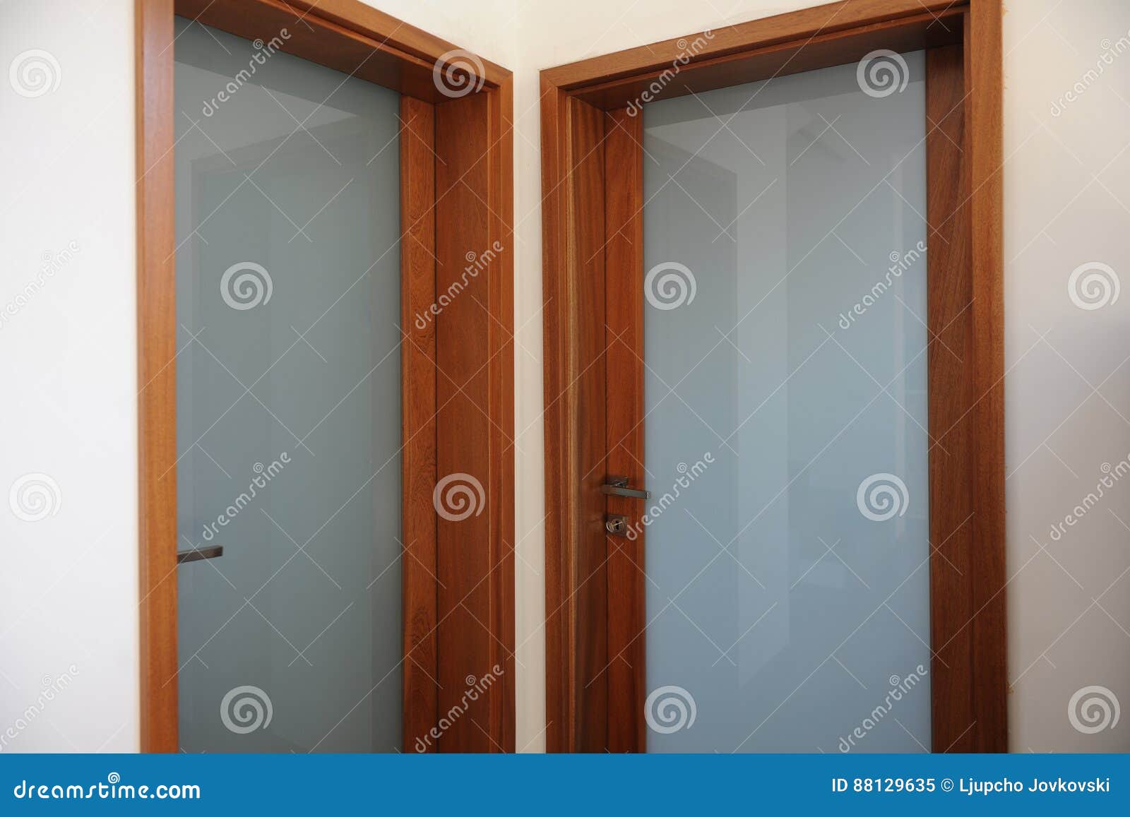 Beautiful Apartment and Two Doors Stock Image Image of house, view