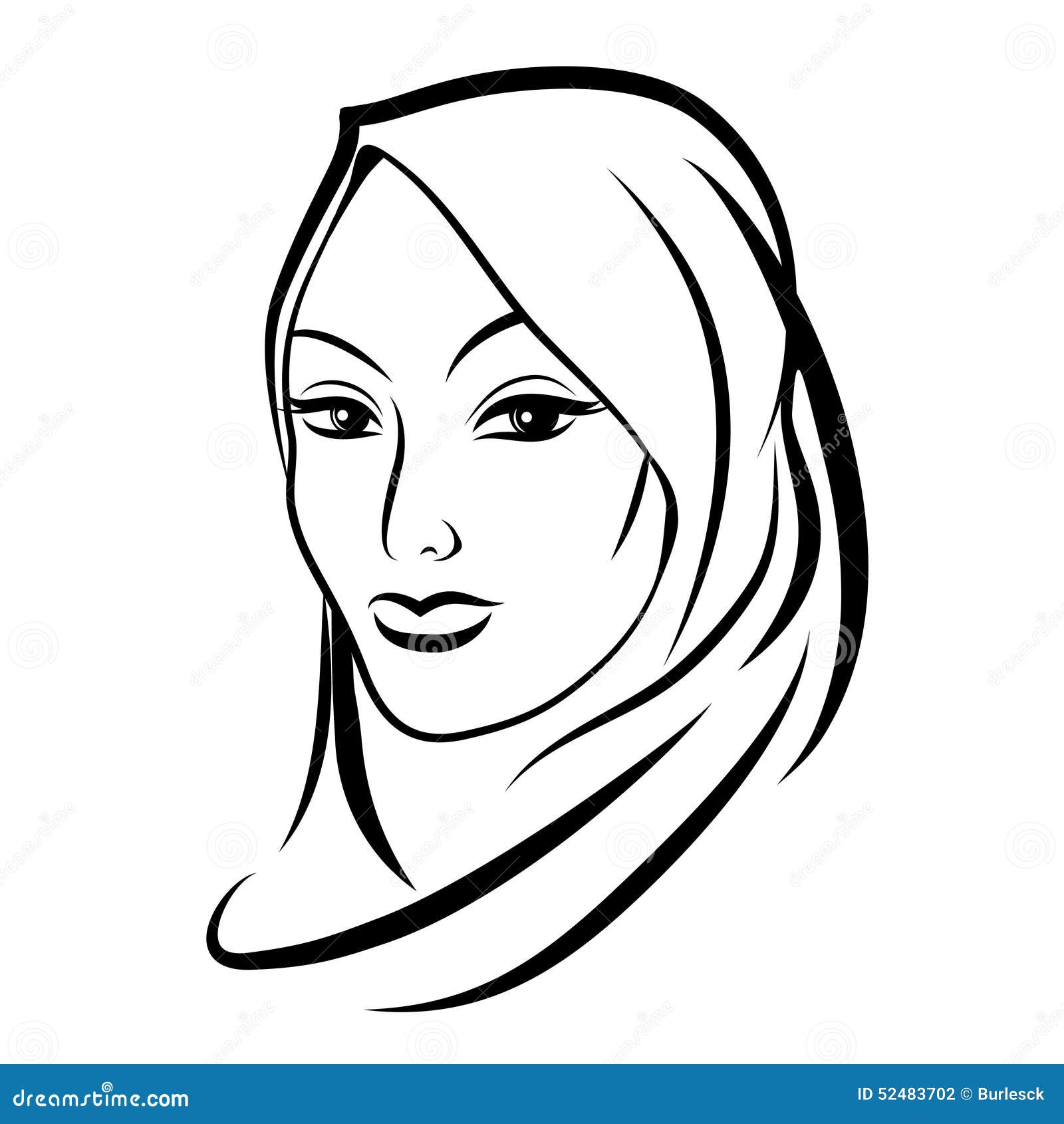 Download Beautiful Arab Muslim Woman Stock Vector - Illustration of ...