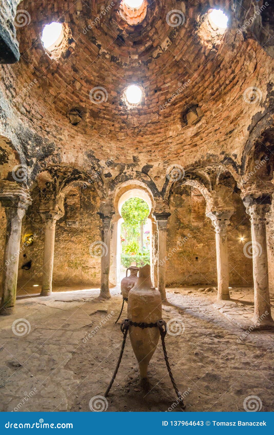 historic bath. banys arabs in palma de mallorca