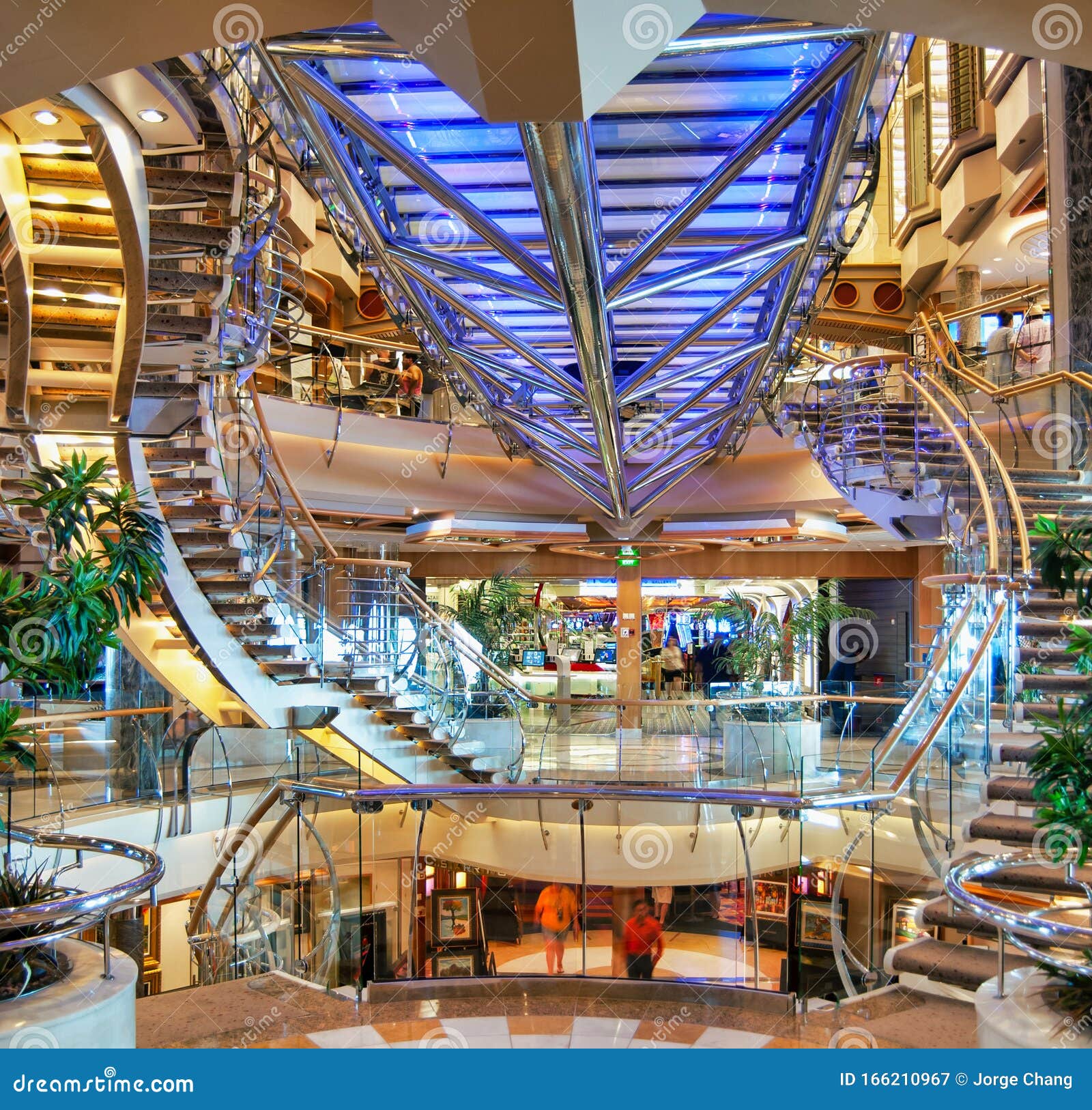 Beautiful Architecture Inside the Royal Caribbean Liberty of the