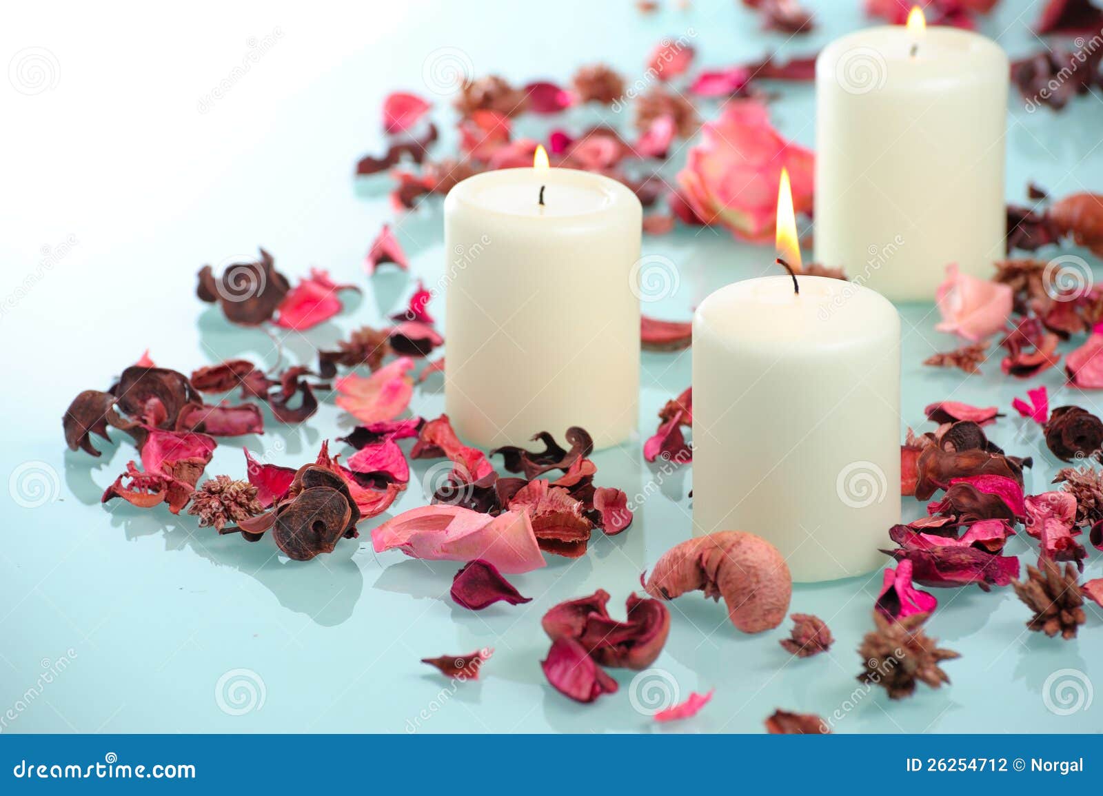 Beautiful aromatic candle stock photo. Image of object 26254712