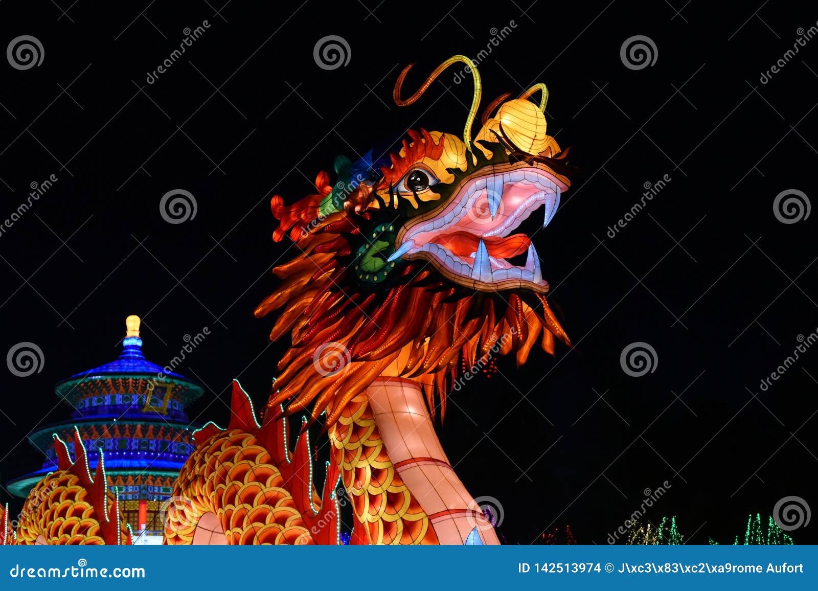 Beautiful Asian Illumination Editorial Stock Image Image of show