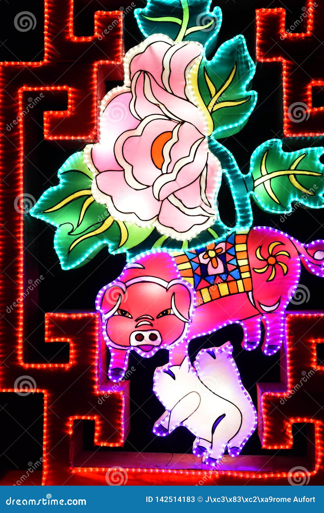 Beautiful Asian Illumination Editorial Stock Photo Image of thoiry