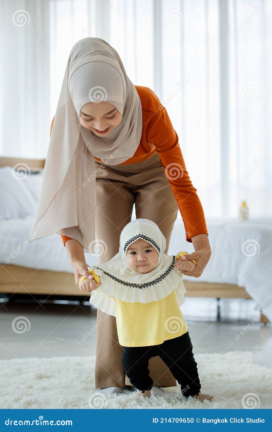 Muslim Mother Baby Walking Stock Photos - Free & Royalty-Free Stock Photos  from Dreamstime