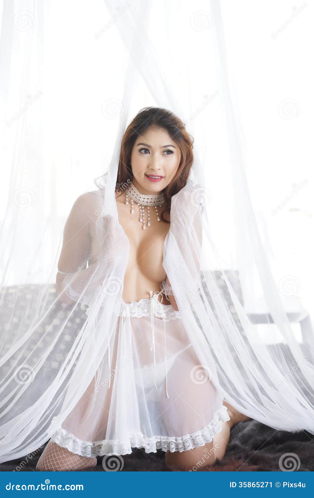 Asian See Through Lingerie