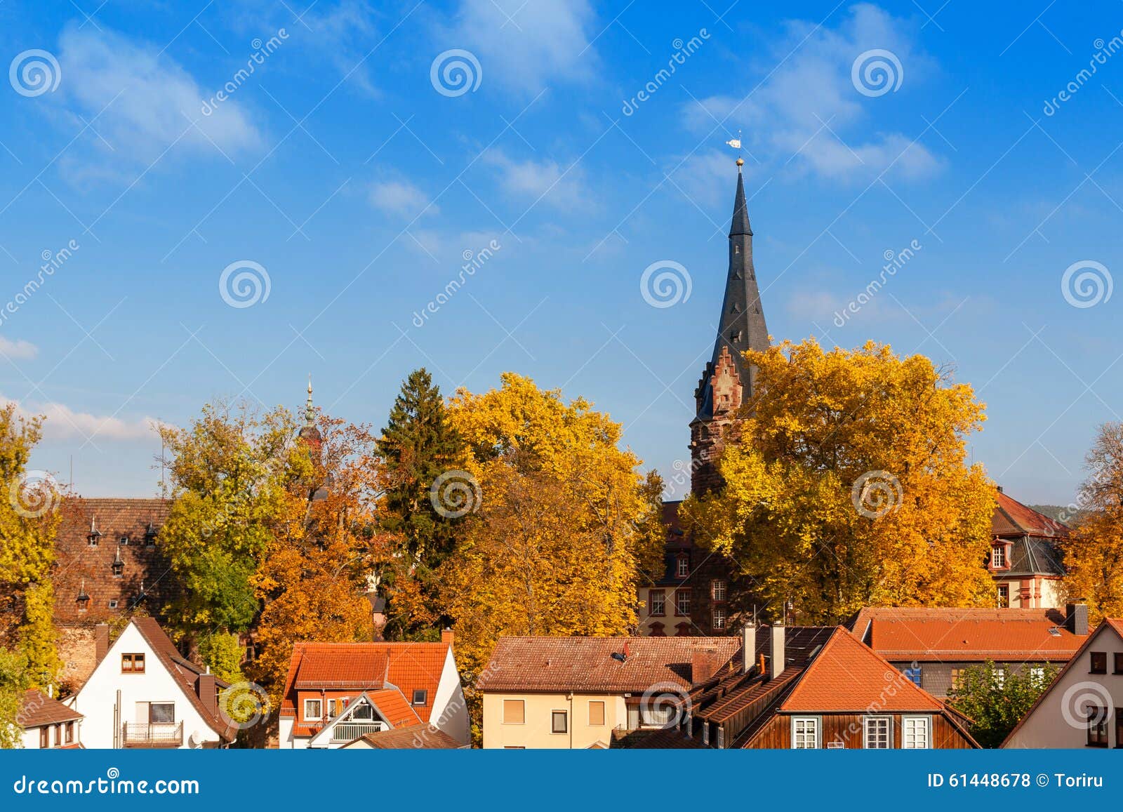 Beautiful Autumn Colors In The Old Town Stock Photo - Image of germany