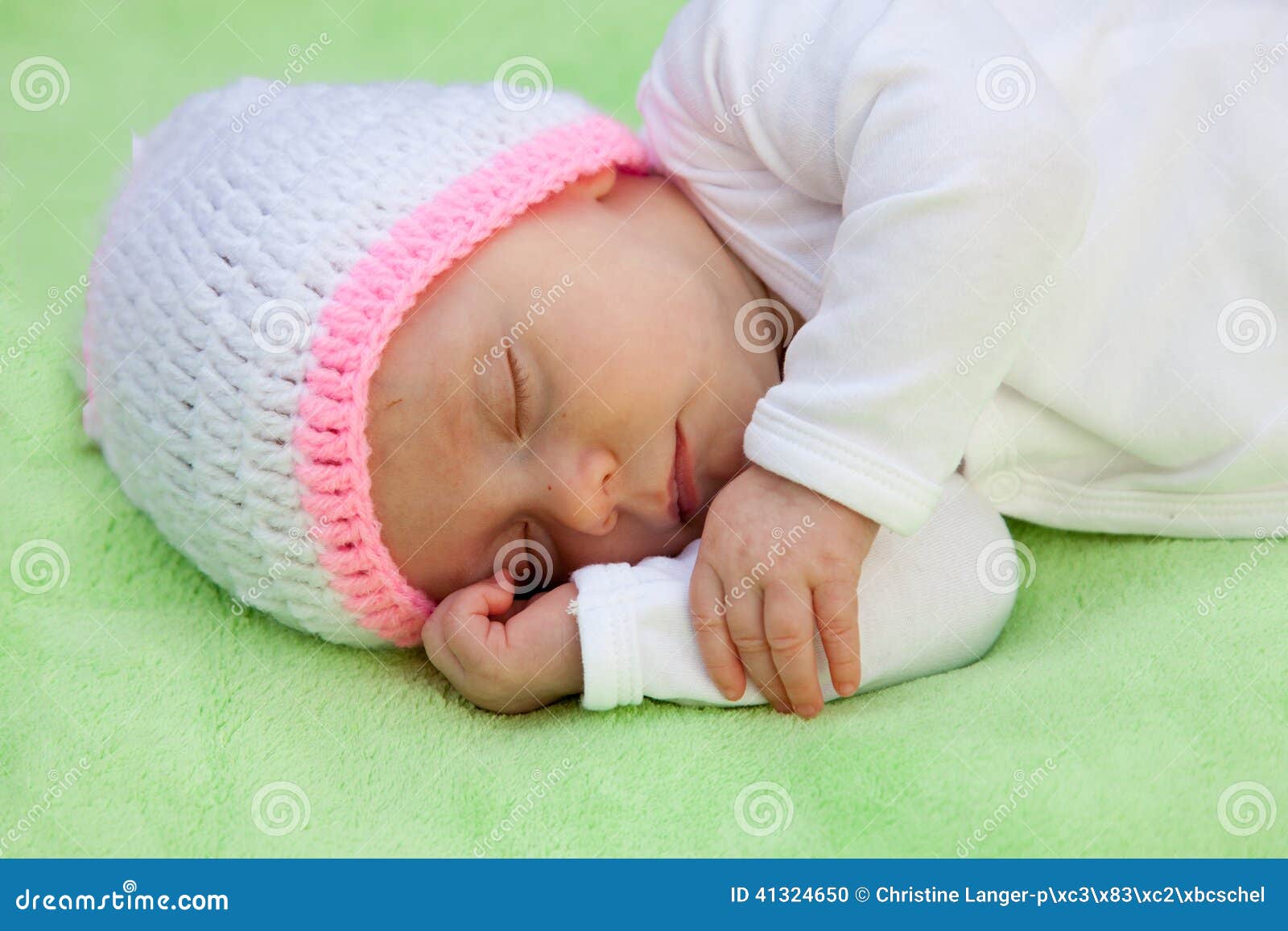 Beautiful Baby Sleeping stock photo. Image of indoors 41324650