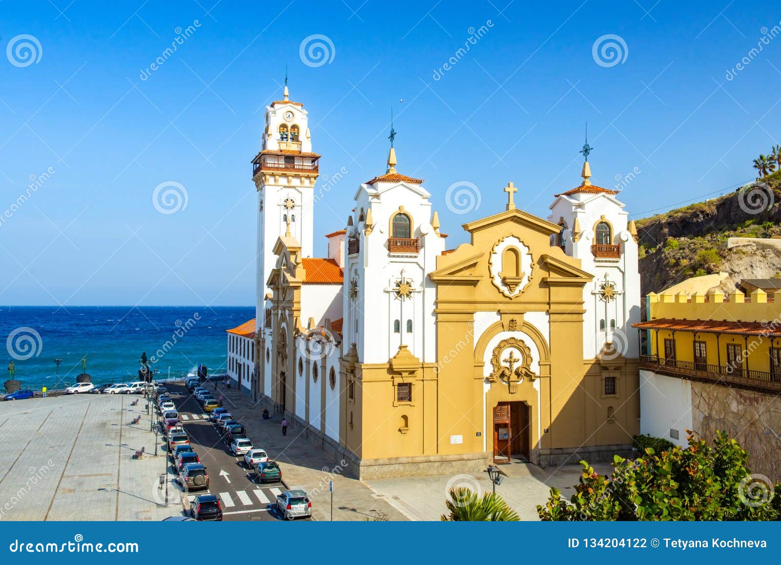beautiful basilica de candelaria church tenerife, canary islands, spain