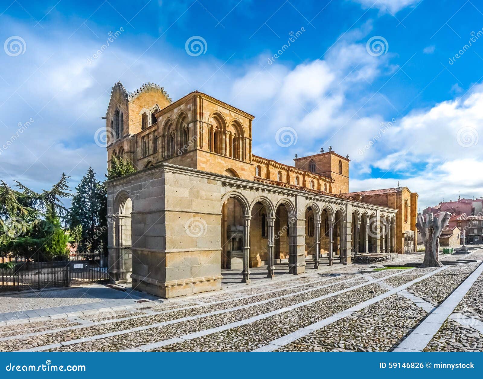 beautiful basilica de san vicente, avila, castilla y leon, spain