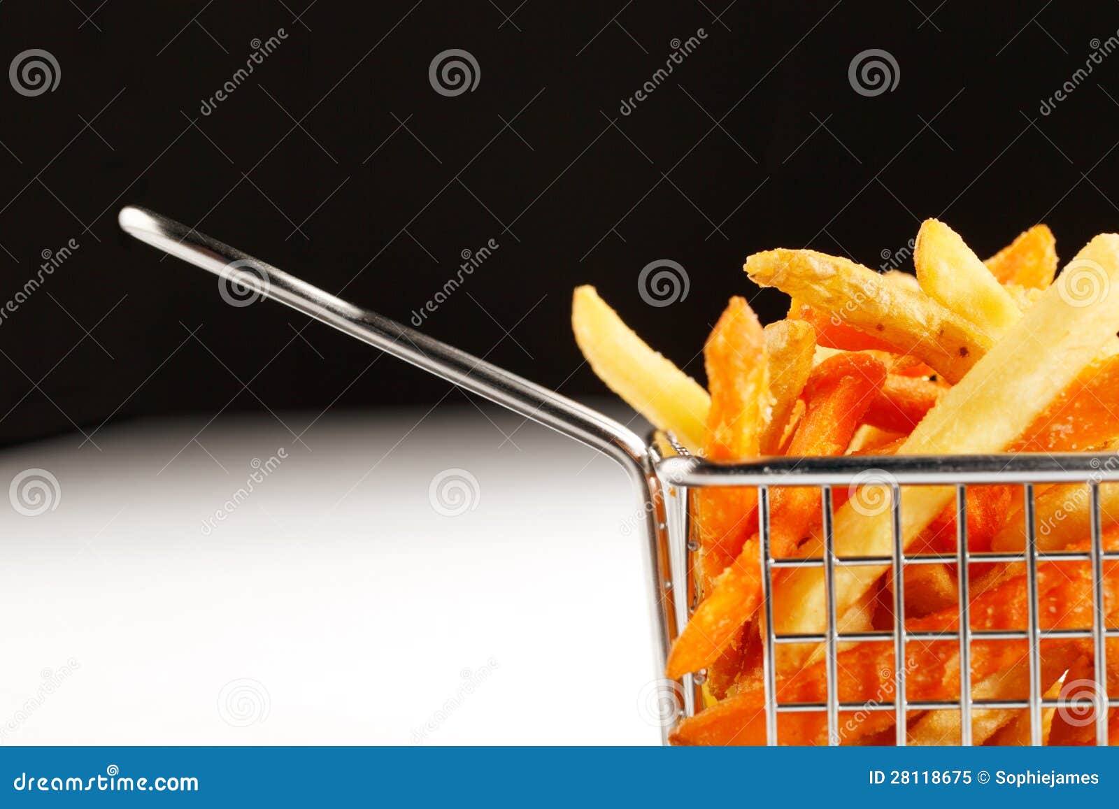 A Beautiful Basket of Fried Chips Stock Image Image of gold, detail