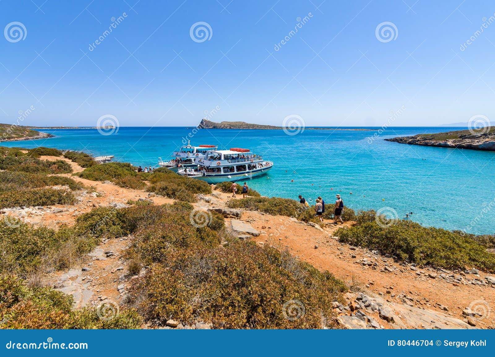 Beautiful Bay. Kolokitha Beach Editorial Stock Image - Image of