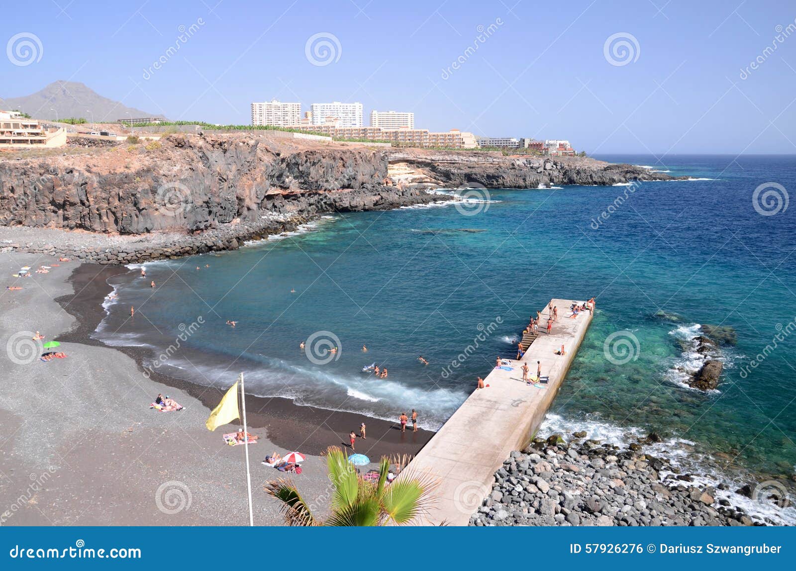 beautiful beach in callao salvaje on tenerife