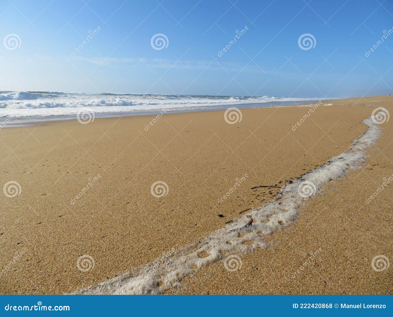 beautiful beach with the sea and its heat waves sun sky water salt air