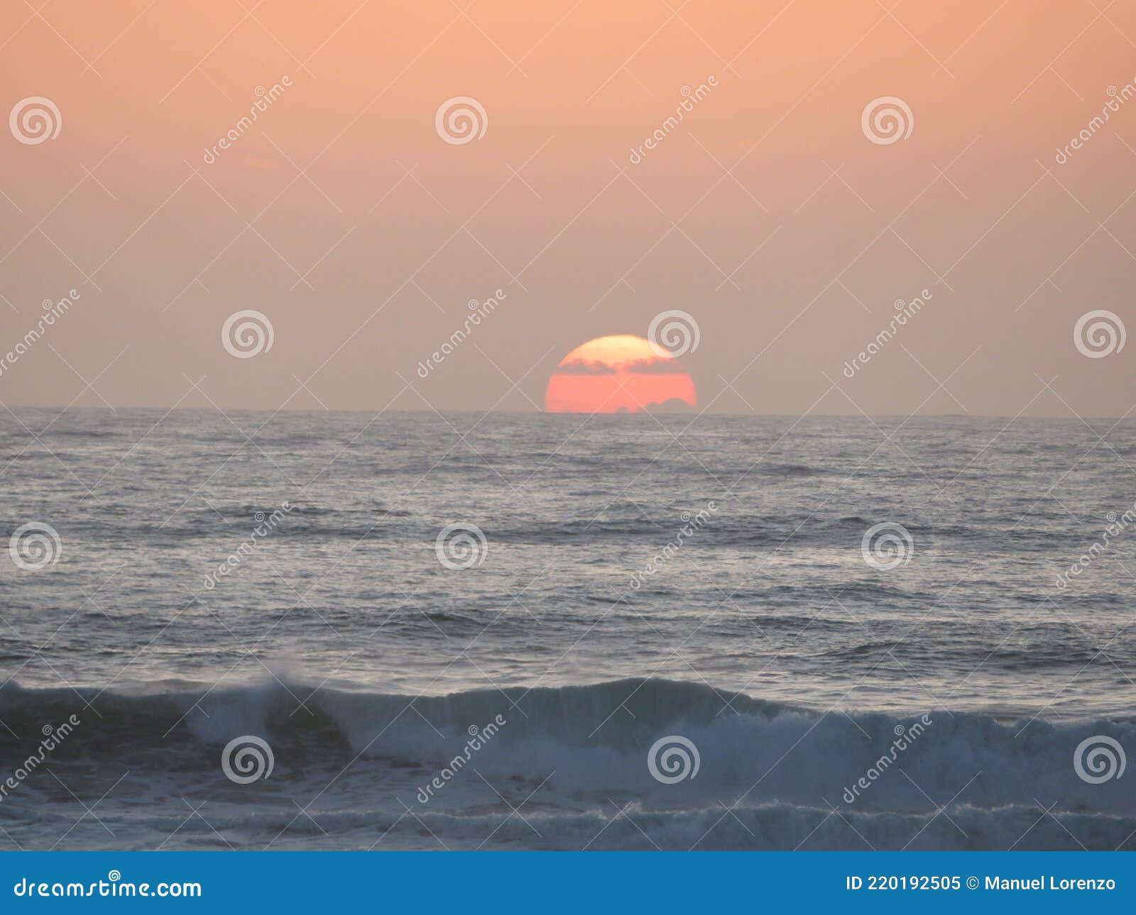 beautiful beach with the sea and its heat waves sun sky water salt air