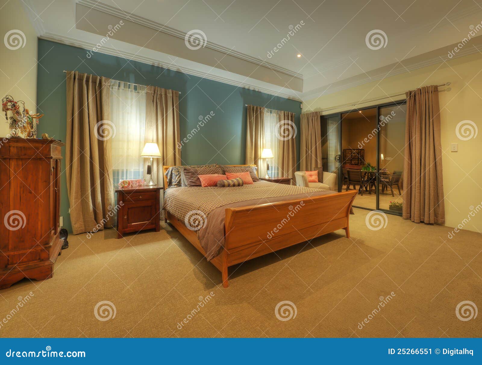 beautiful bedroom suite with adjoining alfresco