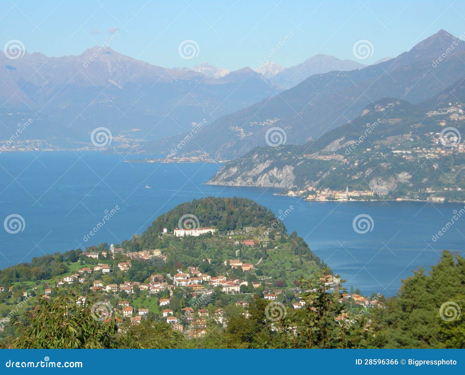 beautiful bellagio on lake como italy panorama