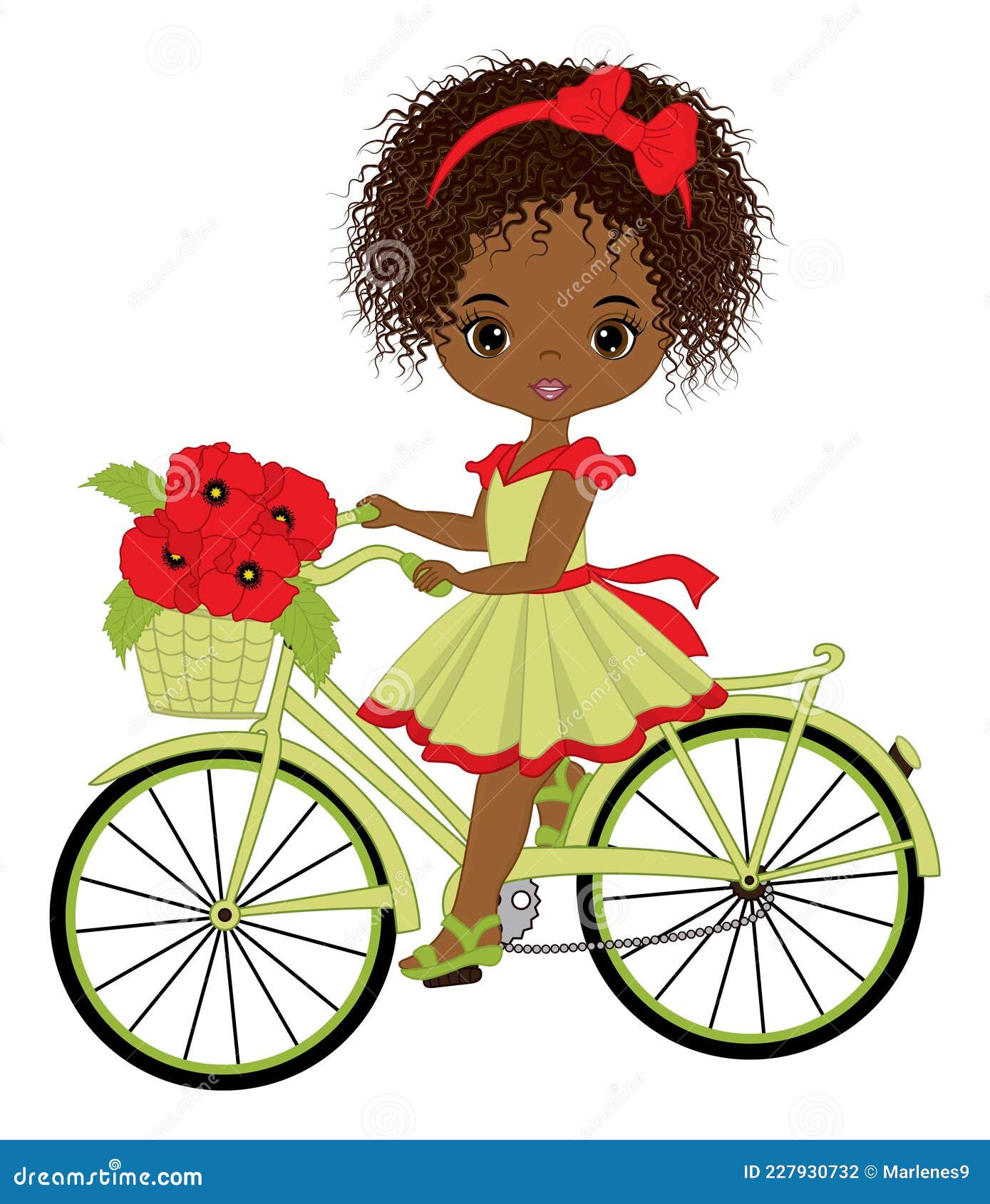 Young Black Girl Riding