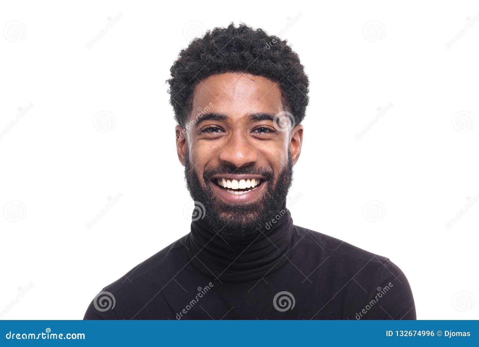 Beautiful Black Man in Front of a White Background Stock Photo - Image of  afro, decision: 132674996
