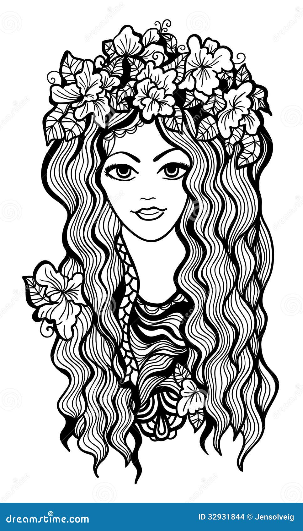 How To Draw A Flower Crown Easy - Kremi Png