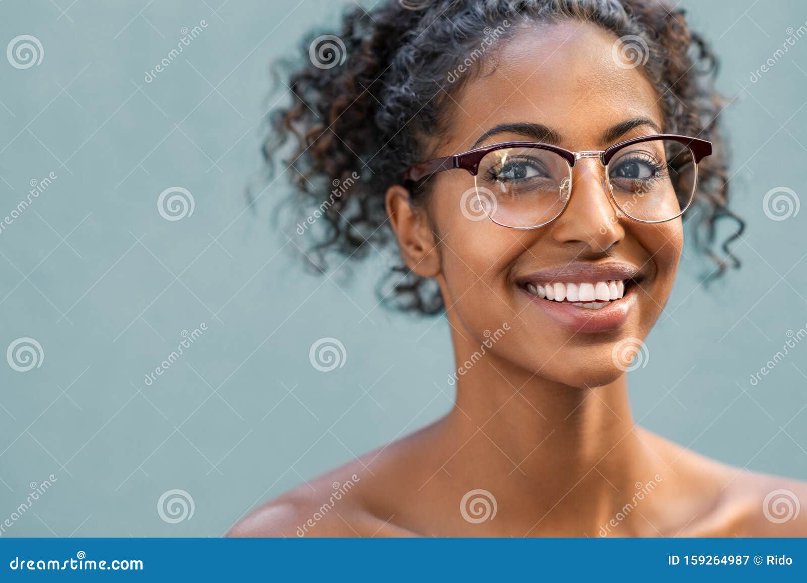 Beautiful Black Ladies Nude - Beautiful Black Woman Wearing Eyeglasses Stock Image - Image of wearing,  smile: 159264987