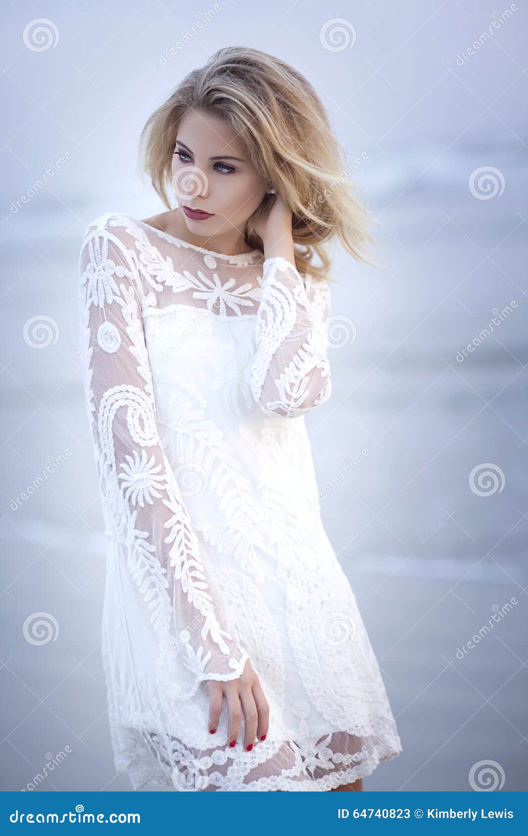 flowing lace dress