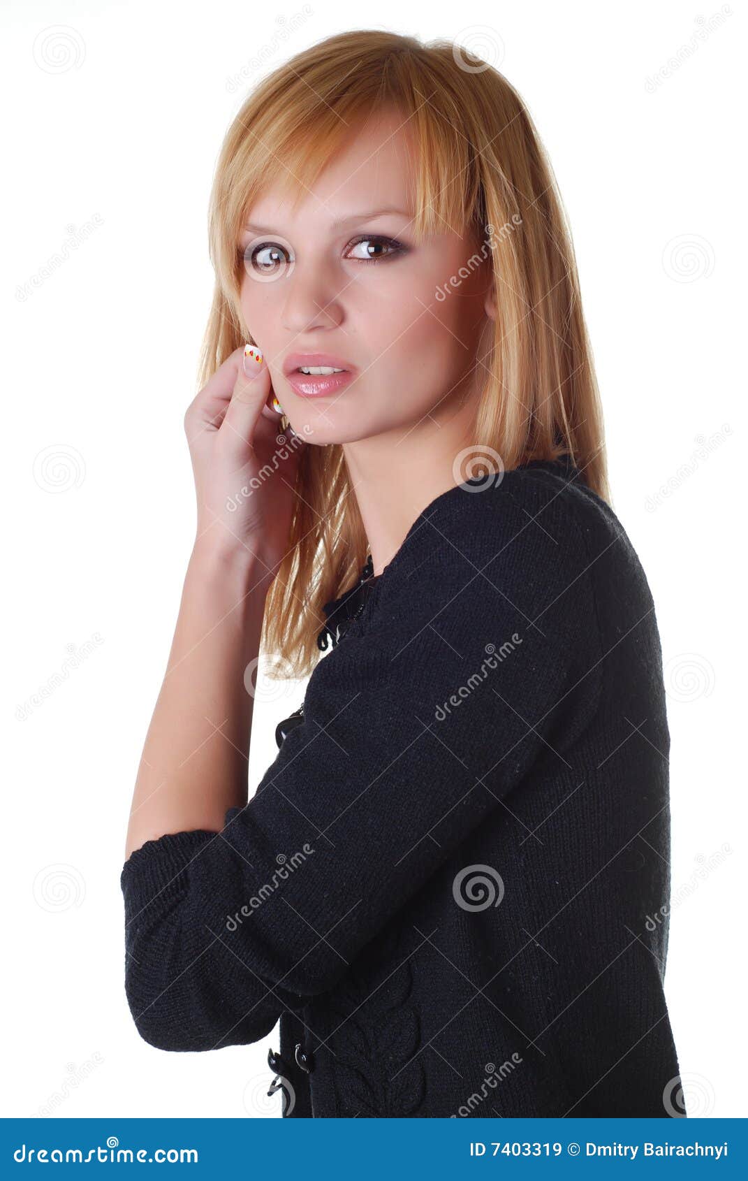 Beautiful blond woman stock image. Image of glamour, clothing - 7403319