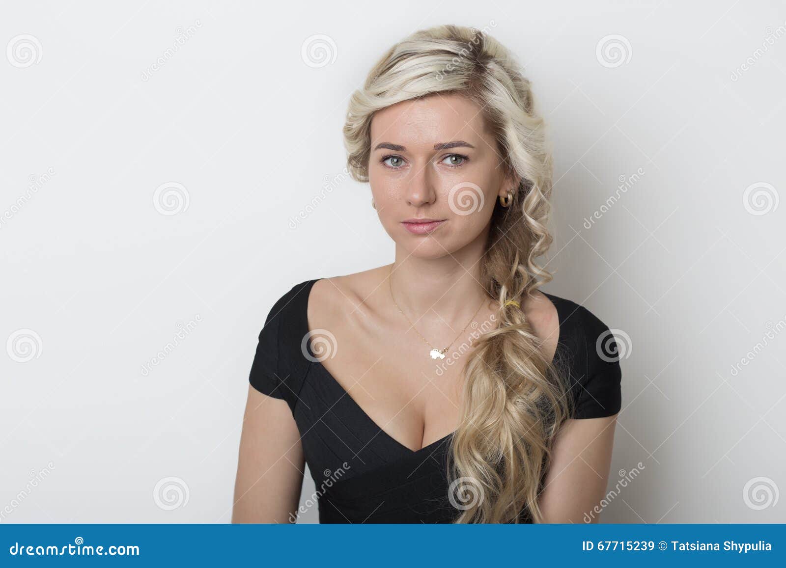 Beautiful Blonde Girl With Hair With Blond Hair No Make Up On A