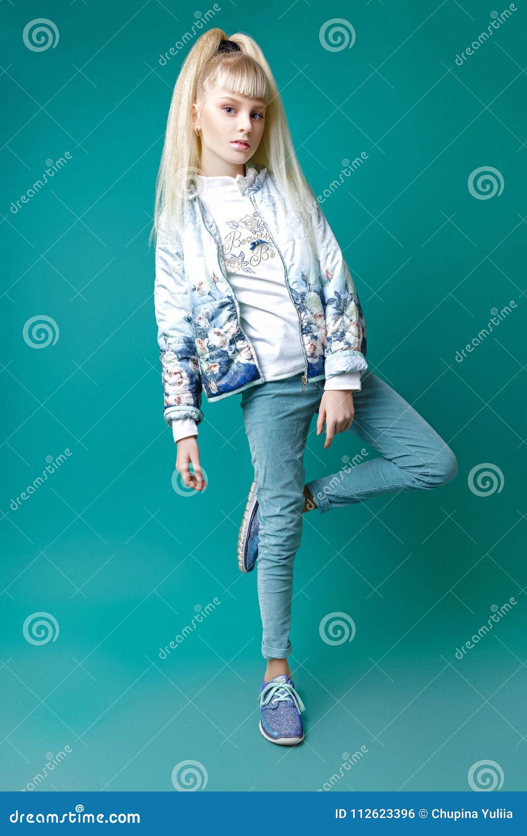 Blonde Teen Girl Posing