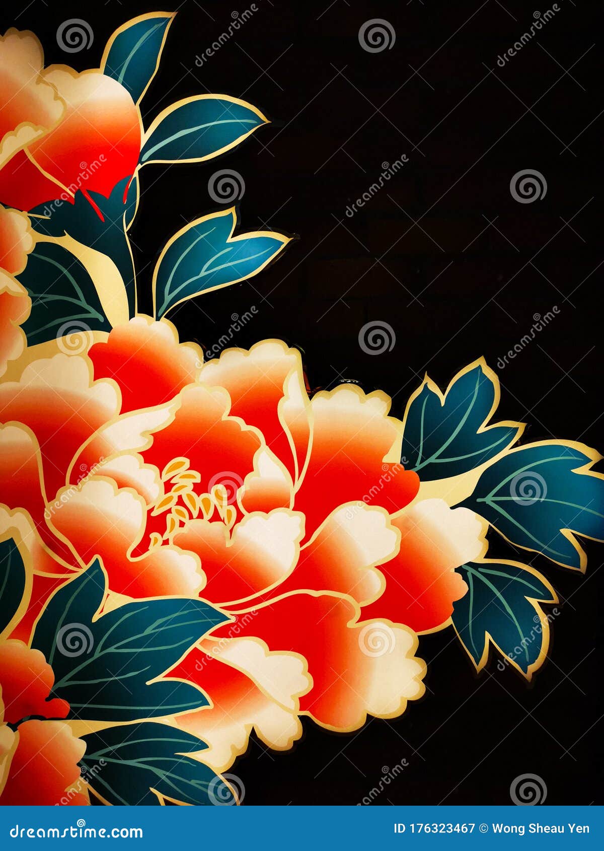 Beautiful Blooming Oriental Flowers Wallpaper Stock Illustration - Illustration of bright, flowers: 176323467 Beautiful Blooming Oriental Flowers Wallpaper Stock Illustration - Illustration of bright, flowers: 176323467